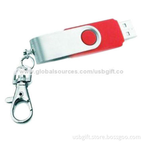 Pop Promotional 2GB Swivel USB with Lanyard and Customized Logo Print